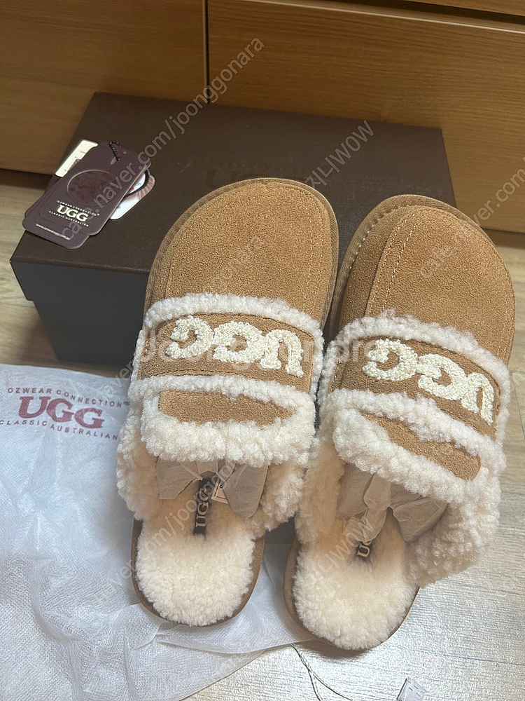 (새상품) 오즈웨어 바이올렛 시어링 어그슬리퍼 체스넛 ...--0