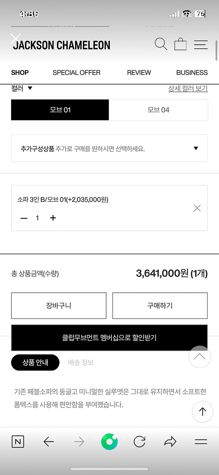 잭슨카멜레온 페블소파--3