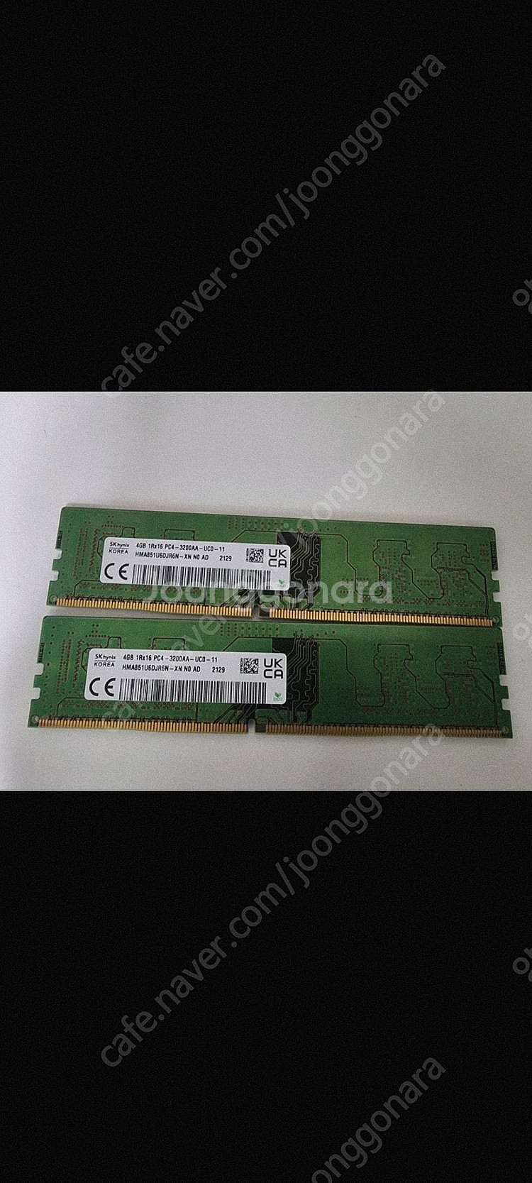데스크탑 하이닉스 램 ddr4 PC-4 4G 32002...--0