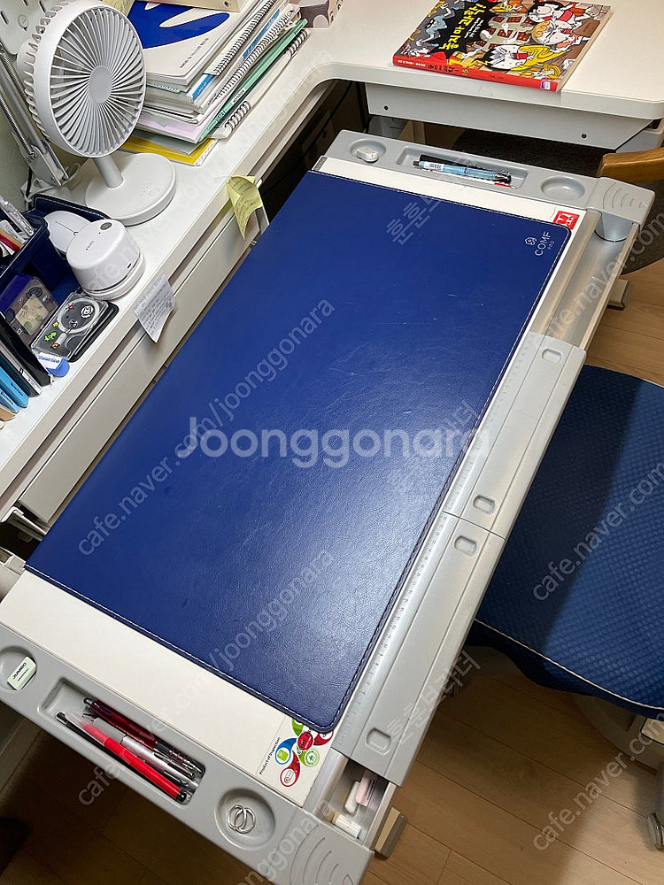 컴프프로 1400 심플 스카이 책상,의자 팔아요 (서울...--1