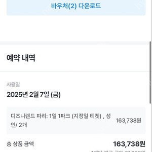 파리 디즈니랜드 25년 2월7일 1파크