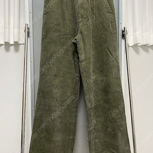 [S] STU 21FW Embroidered Corduroy Pants Khaki STU OFFICE