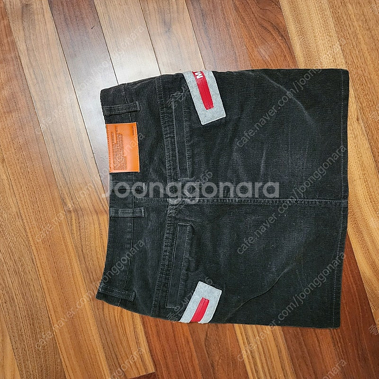 마크앤로나 카키골덴스커트55--4