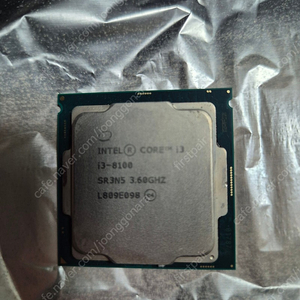 intel i3 8100 cpu + 정품쿨러 포함