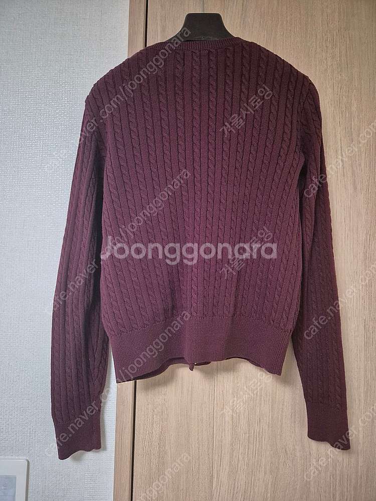 폴로 걸즈 가디건 xl 버건디--1
