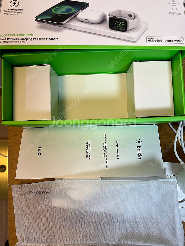 belkin 맥세이프 무선 충전세트 애플워치. 아이팟....--2
