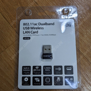 Nexi 5G 무선랜카드 데스크탑 USB 무선 랜 동글 AC600(미개봉품)