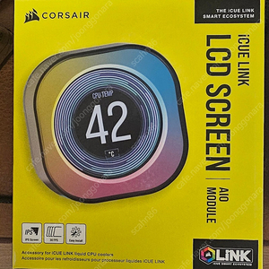 CORSAIR iCUE LINK AIO LCD Screen Module (블랙) 미개봉 팝니다.