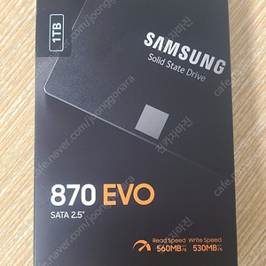 삼성 870 EVO 1테라 사용시간 0시간 택포