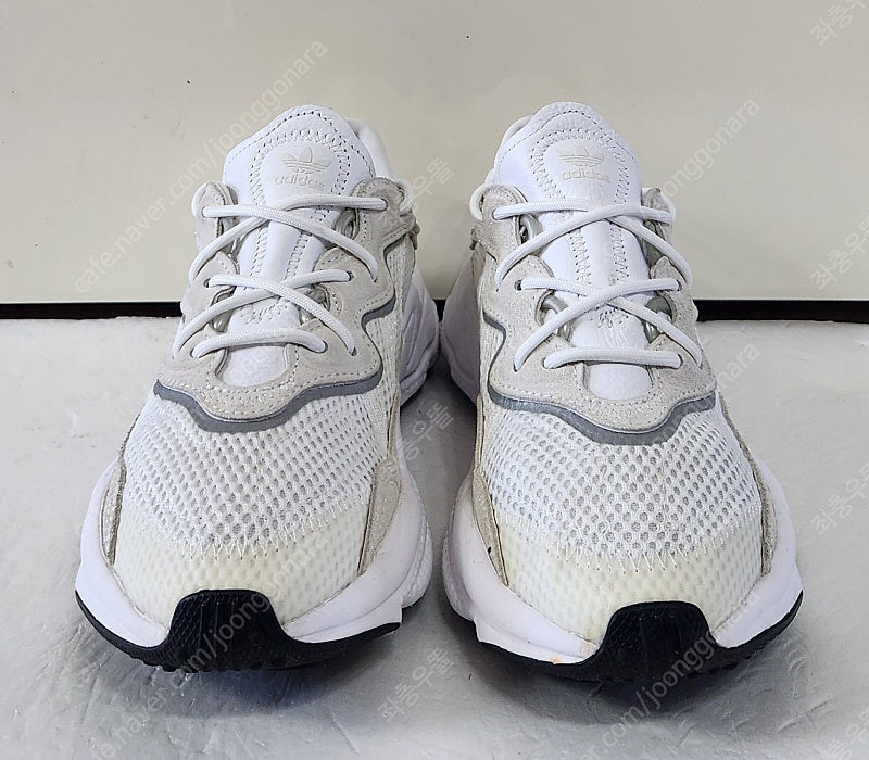 [230] 아디다스 오리지날 오즈위고 화이트블랙 아디프린 adiPRENE 천연소가죽 레더LTR 흰검정흰색경량 런닝화...--2