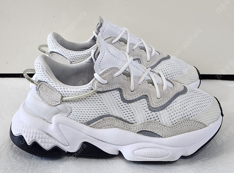 [230] 아디다스 오리지날 오즈위고 화이트블랙 아디프린 adiPRENE 천연소가죽 레더LTR 흰검정흰색경량 런닝화...--3