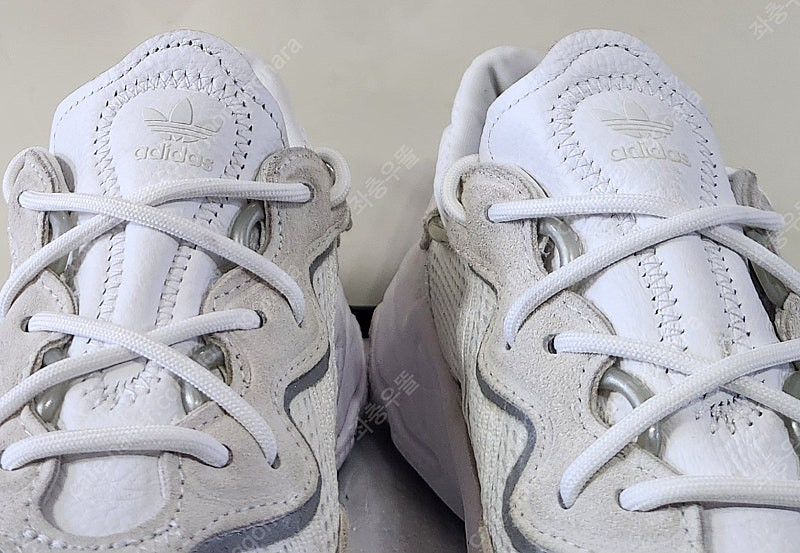 [230] 아디다스 오리지날 오즈위고 화이트블랙 아디프린 adiPRENE 천연소가죽 레더LTR 흰검정흰색경량 런닝화...--4