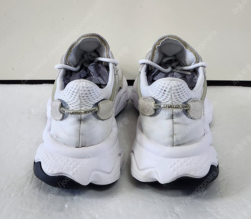 [230] 아디다스 오리지날 오즈위고 화이트블랙 아디프린 adiPRENE 천연소가죽 레더LTR 흰검정흰색경량 런닝화...--6