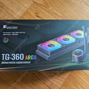 Jonsbo TG-360 ARGB 블랙 3열 수냉쿨러 (미개봉)