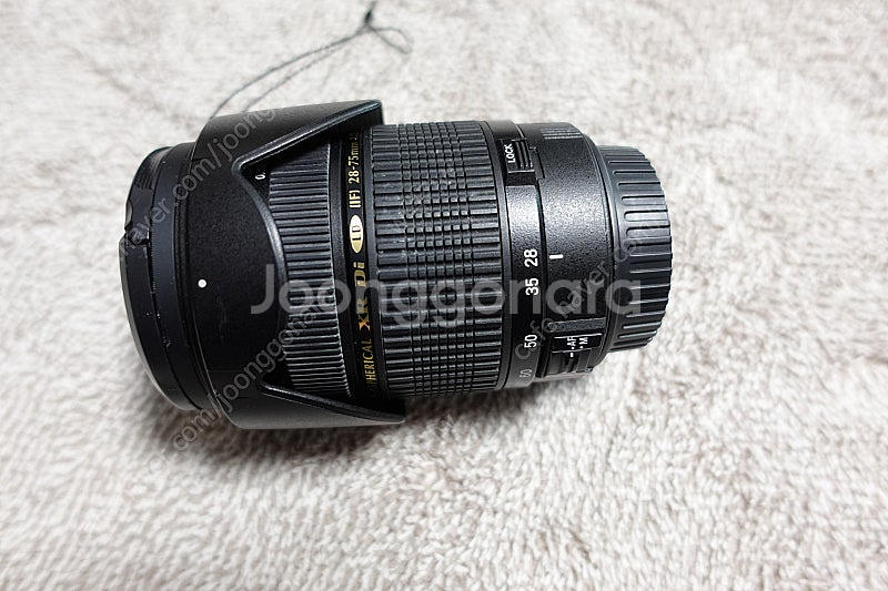 캐논 마운트 탐론 tamron 28 75 mm f 2.8 렌즈입니다. (후드, 필터 있음)--3