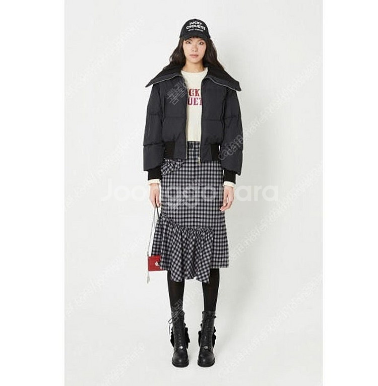 럭키슈에뜨 구스 숏 패딩 (36거의 새상품)--3