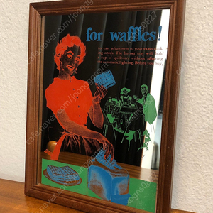 빈티지 광고 거울, Vintage Advertisement Mirror