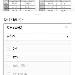 [삽니다]칼하트 베이비 오버롤 18/24m