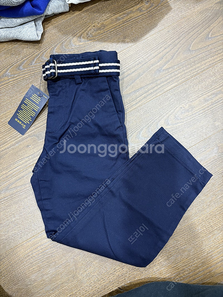 폴로 키즈 면바지 4t 새상품 아이보리--1