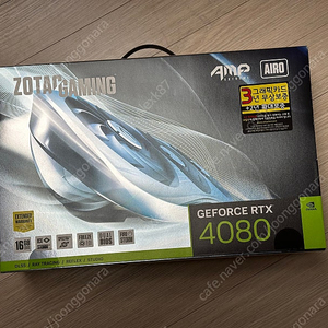 조택 Zotac RTX 4080 AMP Airo 글카 그래픽카드 팝니다.