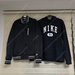 나이키 누빔 바시티점퍼(L) + 나이키 SB 기모 후드티(XL) 일괄