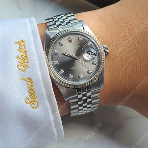 [정품] 롤렉스 데이저스트 36 고스트 그레이 10P 다이아몬드 (Rolex Datejust Grey Ghost 10P Diamond)