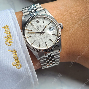 [정품] 롤렉스 데이저스트 36 린넨 보카시다이얼 올제치 소장용 (Rolex Datejust Linen Dial Vintage)