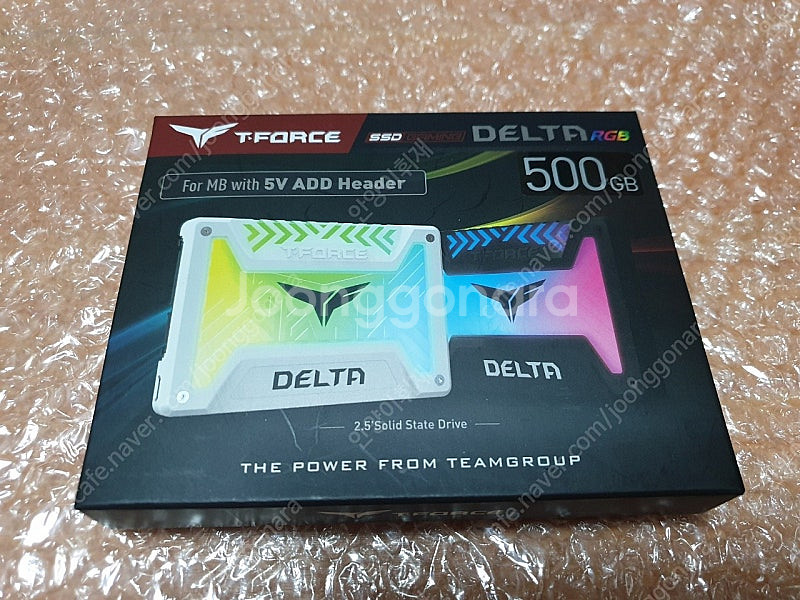 팀그룹 T-FORCE DELTA RGB/SSD (500GB)~팝니다--1