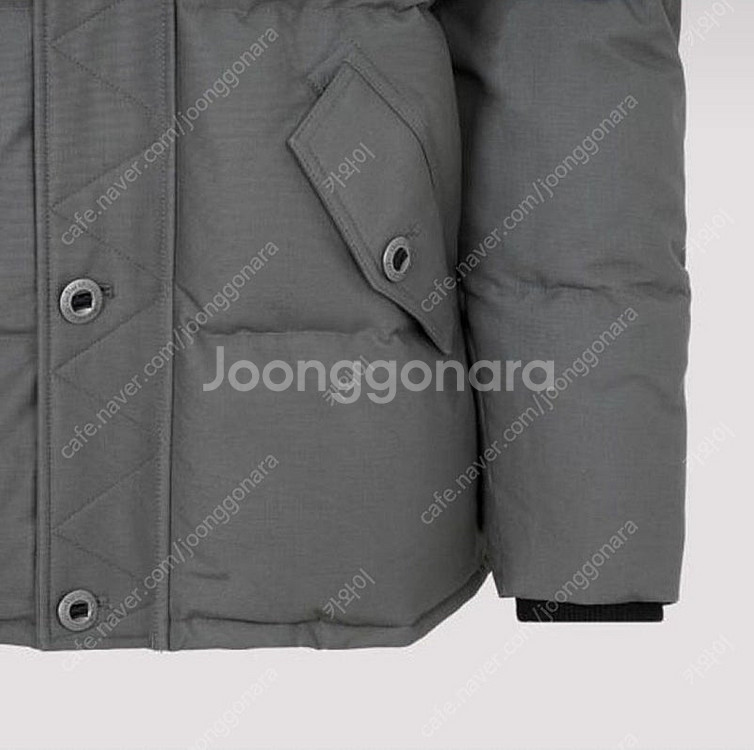 무스너클 쓰리쿼터 내추럴퍼 후드 패딩 점퍼--3