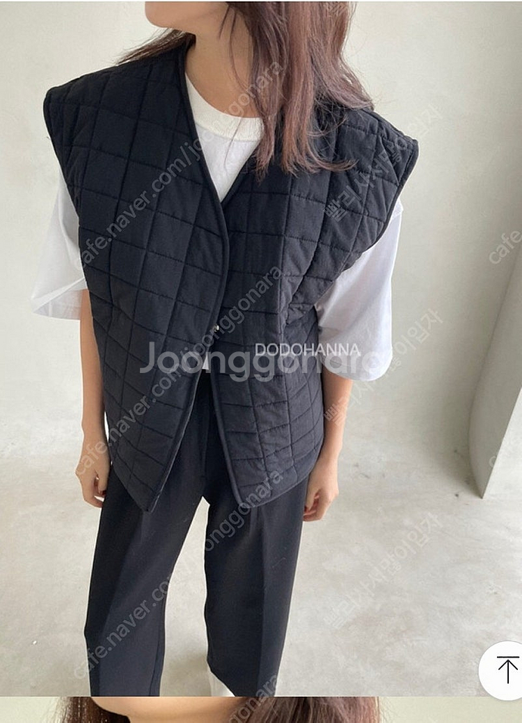양면 누빔조끼 새상품--1