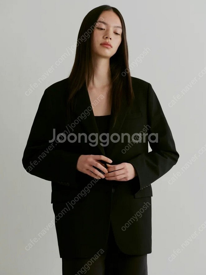무신사 스탠다드 우먼즈 블레이저 오버사이즈--0
