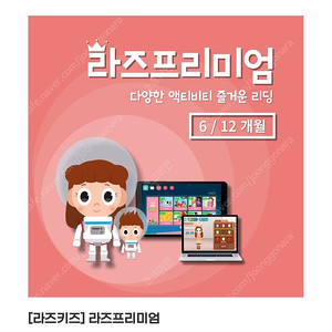 라즈키즈 프리미엄 1년이용권