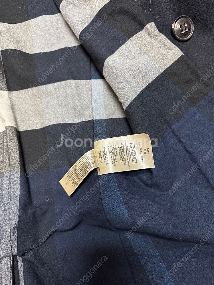 버버리 클래식 피코트. (네이비색상. M사이즈)--1