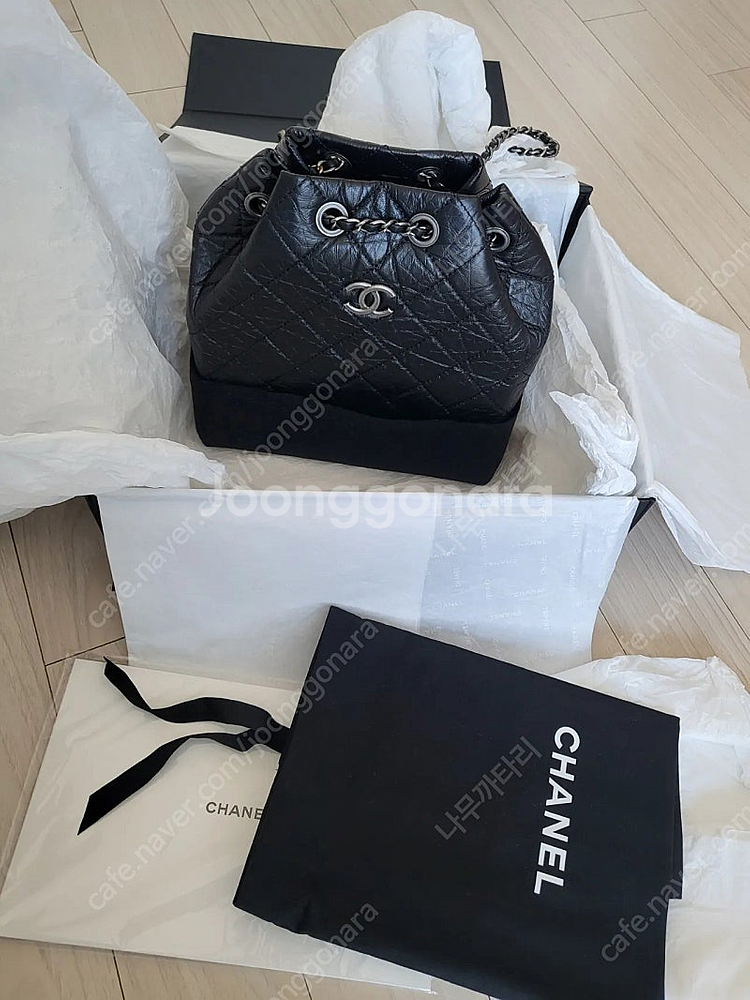 샤넬 가브리엘 백팩 스몰 블랙 새상품(정품)A94485 내장칩--3