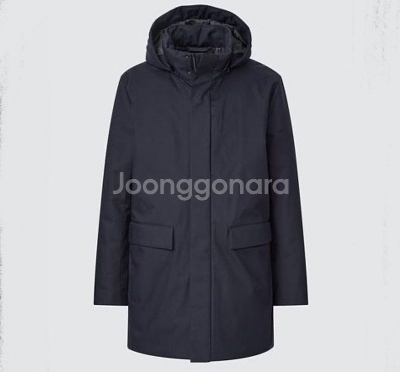 L) 유니클로 다운 하이브리드 패딩 점퍼 자켓--0