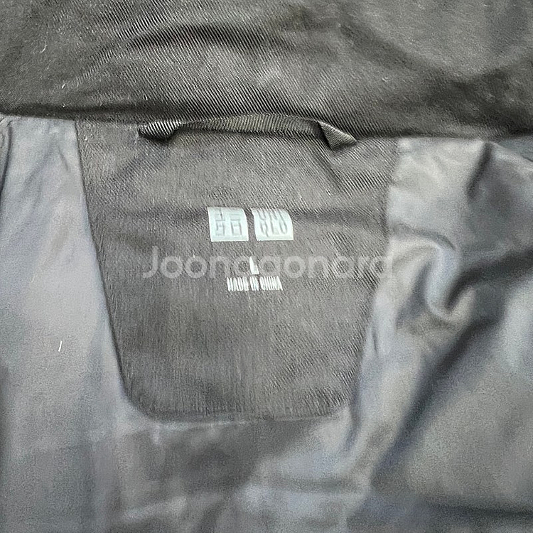 L) 유니클로 다운 하이브리드 패딩 점퍼 자켓--6