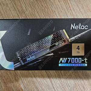 NETAC NV7000-T PCIE 4.0 NVME SSD TLC 4TB 미개봉으로 6750xt 추금교환합니다