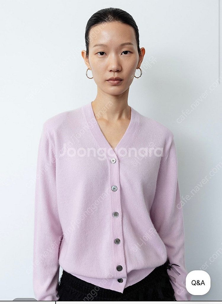 orr 오르 캐시미어 100 패디드 가디건 아이보리 (...--1