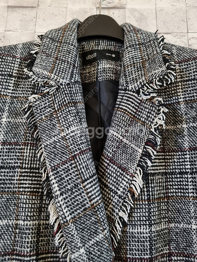 미쏘 체크그레이 자켓--5