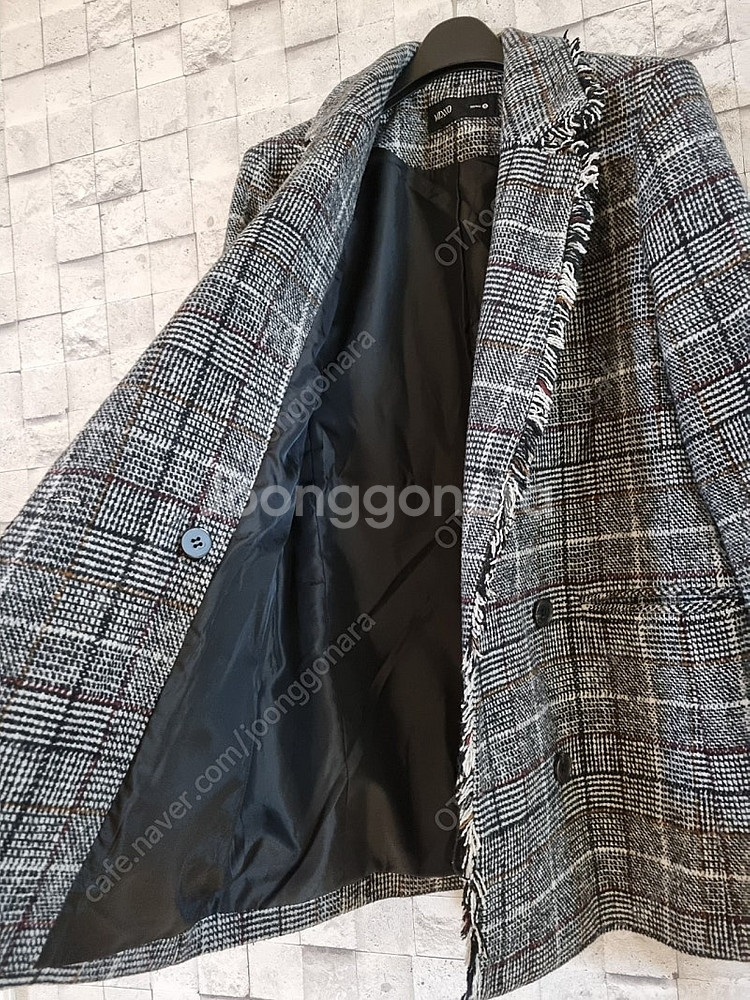 미쏘 체크그레이 자켓--6