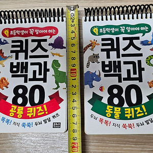 퀴즈 백과 80 (공룡퀴즈&동물퀴즈) 2권 일괄