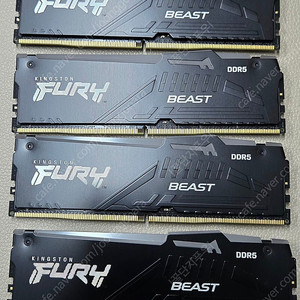 Kingston Fury Beast RGB 블랙 64GB(4x16GB) 5600MT/s CL40 DDR5 인텔 XMP 3.0 4개 키트 | KF556C40BBAK4-64 판매 합니