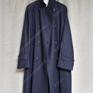 코히어런스 포우포우2 다크네이비 (L) COHERENCE FOUFOU II DOUBLE BALMACAAN COAT X MELTON JERSEY DARK NAVY