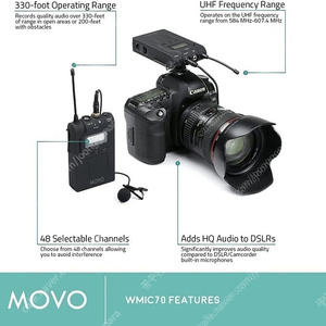 DSLR 유튜브 촬영시 필수 MOVO wmic80