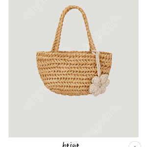 <드랑>GAGA x Lebungd] GAGA FLOWER AGUJA BAG_BEIGE (ONLY)