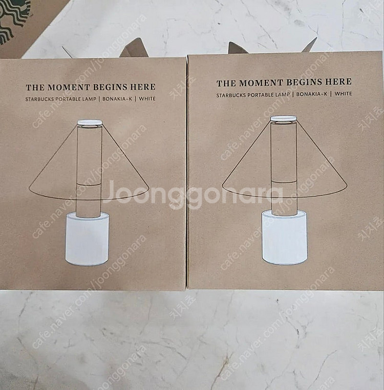 (2개)스타벅스 포터블 램프 보나키아K 화이트 무드등 ...--0