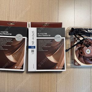 녹투아 Noctua NF-A12x25 PWM 팬 3개