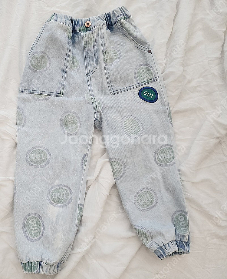 리미떼두두 24년 OUI 데님청바지 110 라지 (L)/ 키즈바지 긴바지 5세 6세 7세 청바지--0