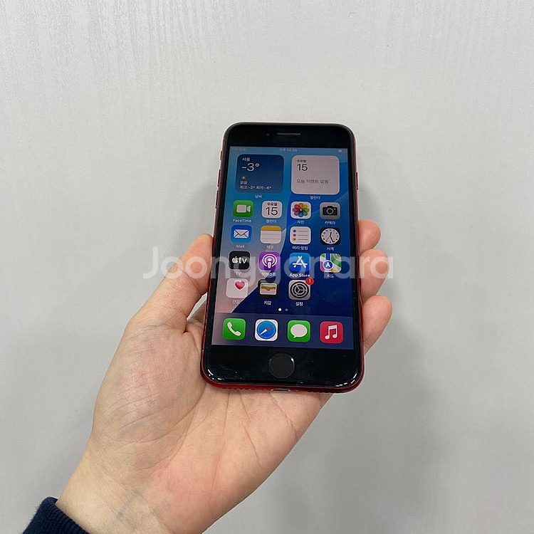 58747 아이폰SE3 256기가 레드 팝니다 배터리1...--0