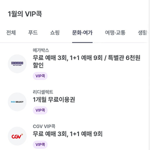 cgv1+1 또는 메가박스 1+1